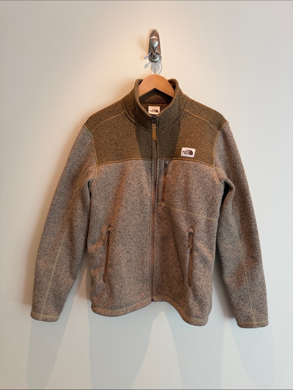 The North Face Men’s Two-Tone Tan Fleece Jacket